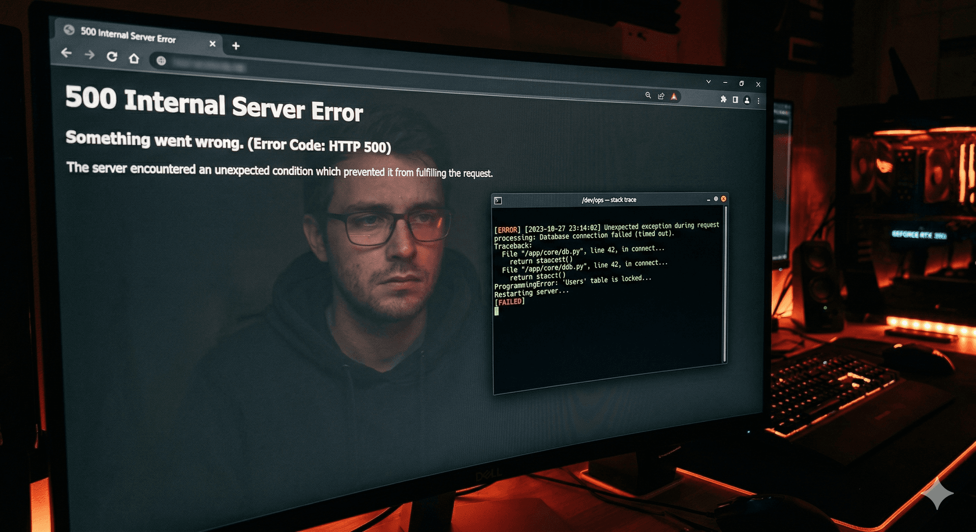 Fixing a 500 Error Live — Bug Fix Moments reel thumbnail